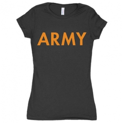 Army Babydoll T-Shirt Black/Gold